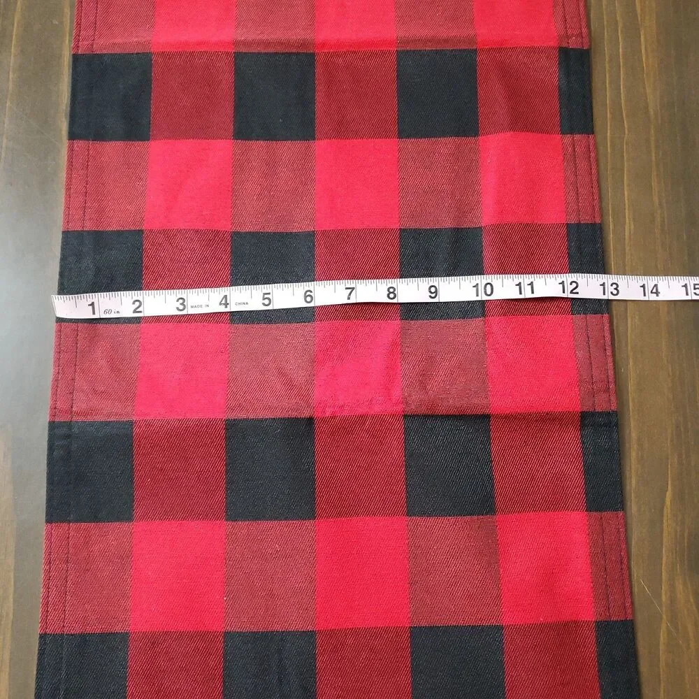 Hobby Lobby Table Runner Red Black Buffalo Check Lumberjack Cabin Gorpcore 13x70